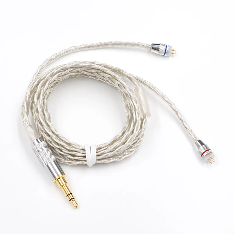 

KZ ZS10 2Pin Braided Plated Silver Cable Dedicated 2PIN Upgrade Cable For KZ ZSA/ZS4/ZS5/ZS6/ED16 KZ ZST/ES3/ES4/AS10/AS06/BA10