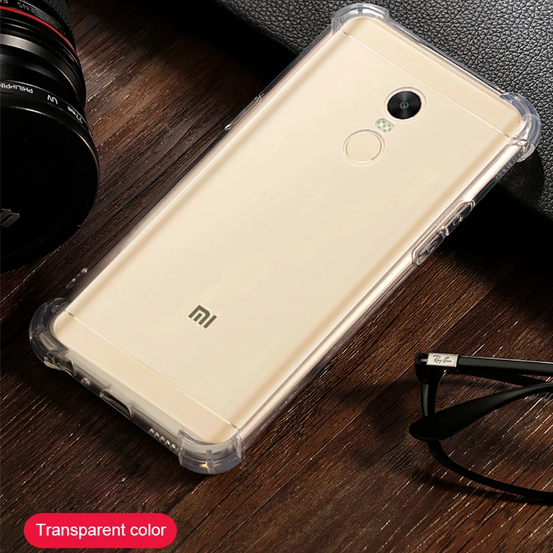 Чехол SIXEVE для Xiaomi Redmi 4A 4X 5 Plus Силиконовый противоударный прозрачный армированный