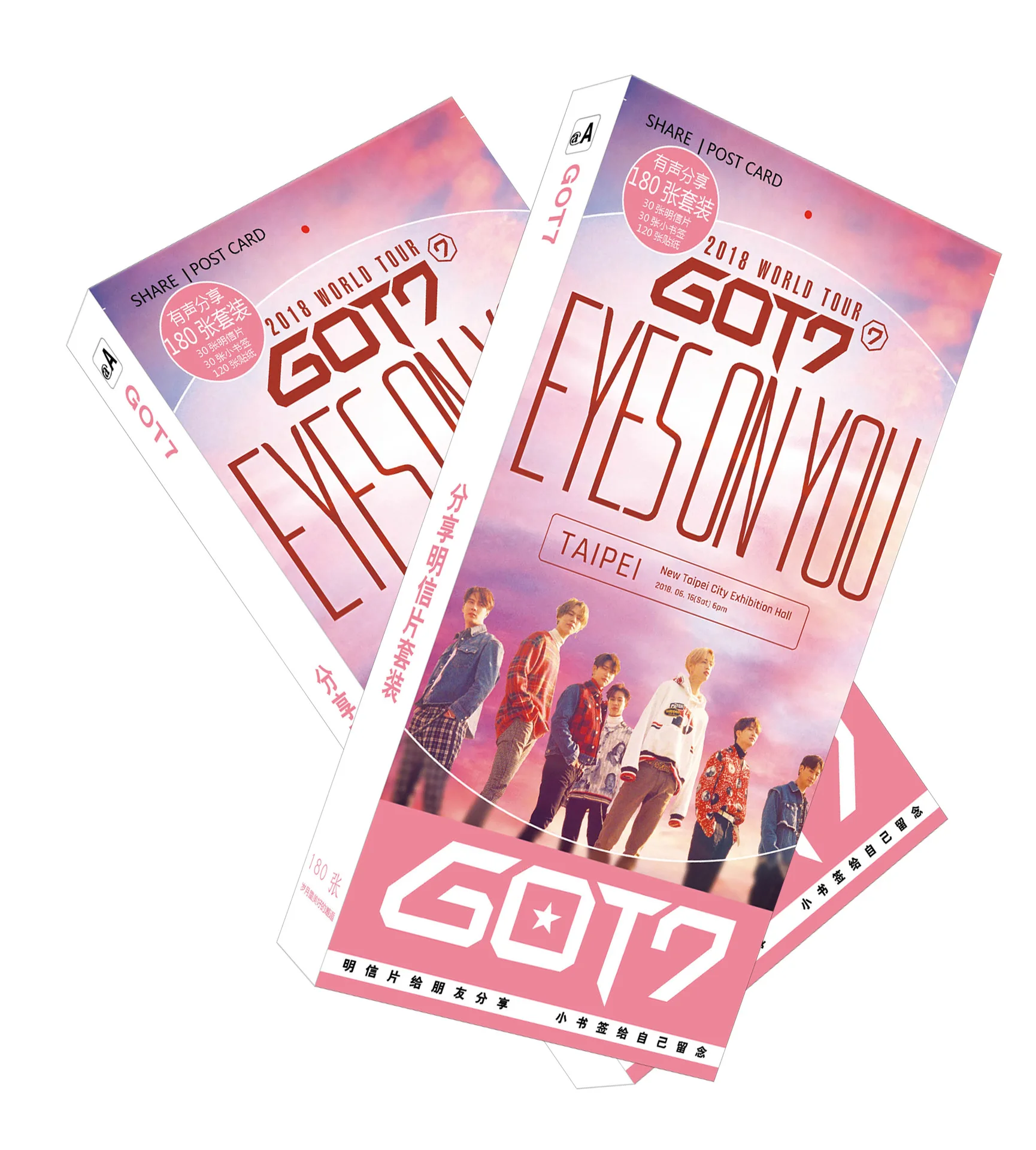 [MYKPOP]GOT7 почтовые карты 180 шт./компл. KPOP коллекция поклонников SA18071807 | Игрушки и