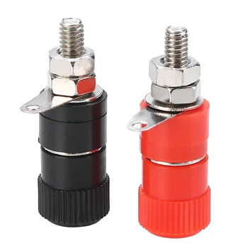 

10Pcs/pack 4mm Banana Plug Socket Connector Binding Post Nut Amplifier Terminal Connecter for Speaker