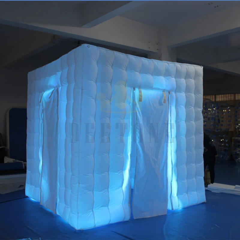 Lighting Wedding Photo Booth Inflatable Tent With Led, Inflatable Dome