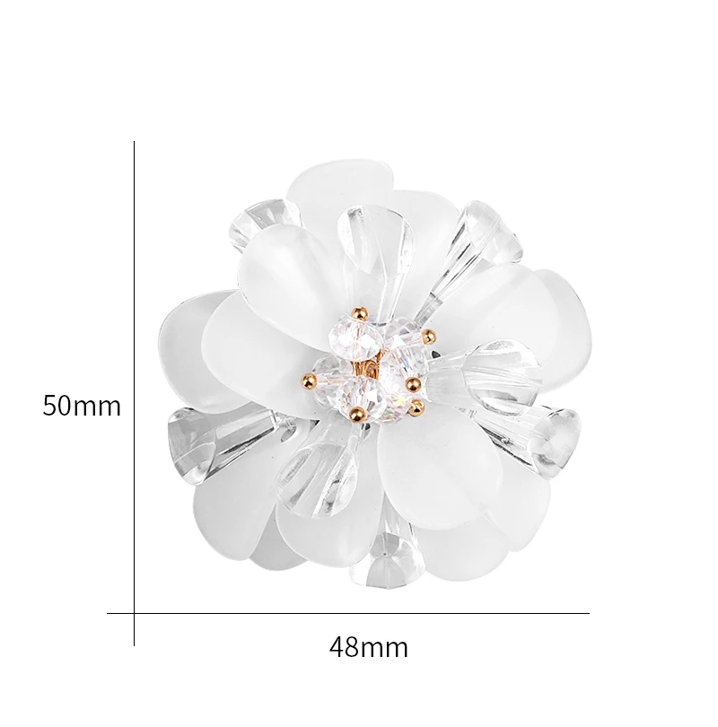 MIEG бренд Ассорти видов белый цветок пластиковые Броши Булавки Для костюма платье