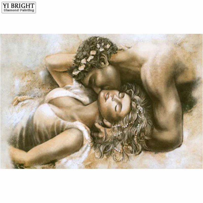 5d diy diamond embroidery couple kiss diamond painting cross stitch full square rhinestones mosaic decor 