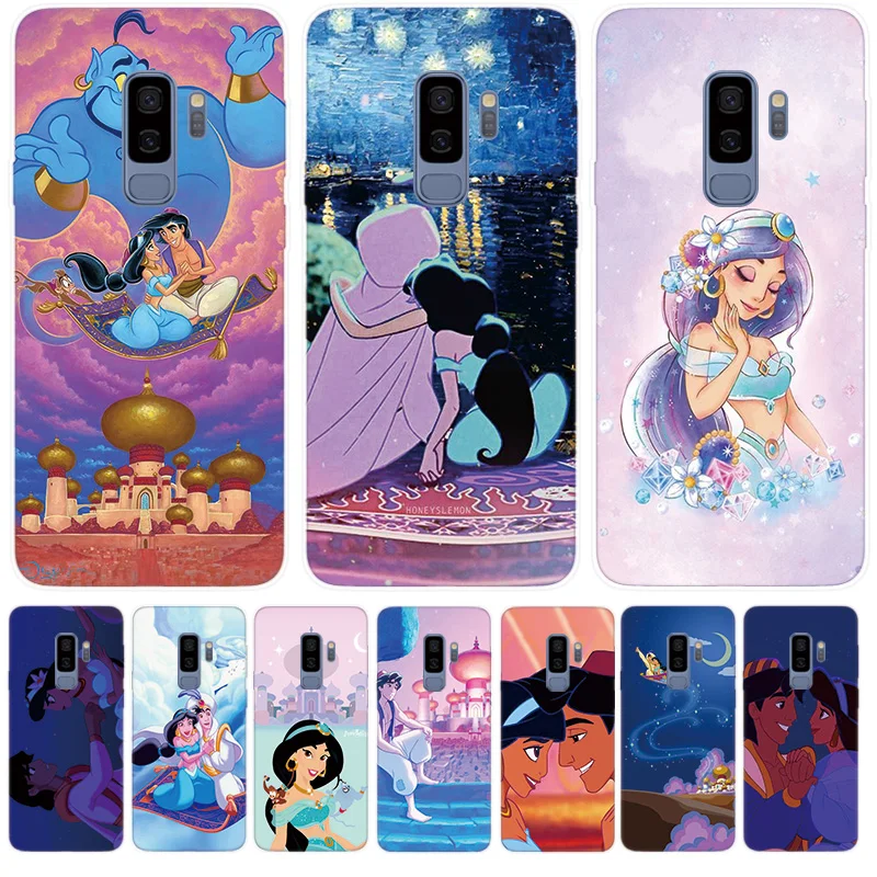 

Fundas Silicone Phone Case For Samsung Galaxy M10 M20 M30 A10 A30 A50 S10 5G S8 S9 Plus S10e Cover Aladdin Jasmine
