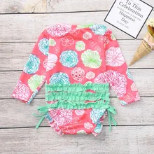 CHAMSGEND одежда для малышей девочки; дети купальники с принтами цветов бикини пляжный купальник Одна деталь 19MAY17 P35