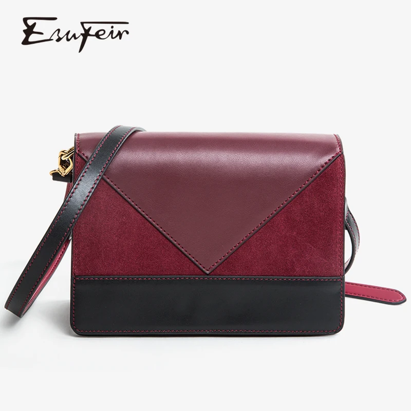 

New Arrival Genuine Leather Women Shoulder Bag Scrub Leather Female Crossbody Bag Fashion Cover Luxury Brand Handbags Women Bags