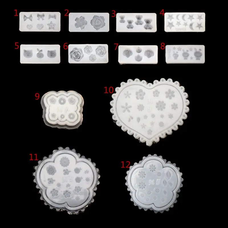 

3D Flower Silicone Mold for Nail Art Decor Template Expory Resin Jewelry Making