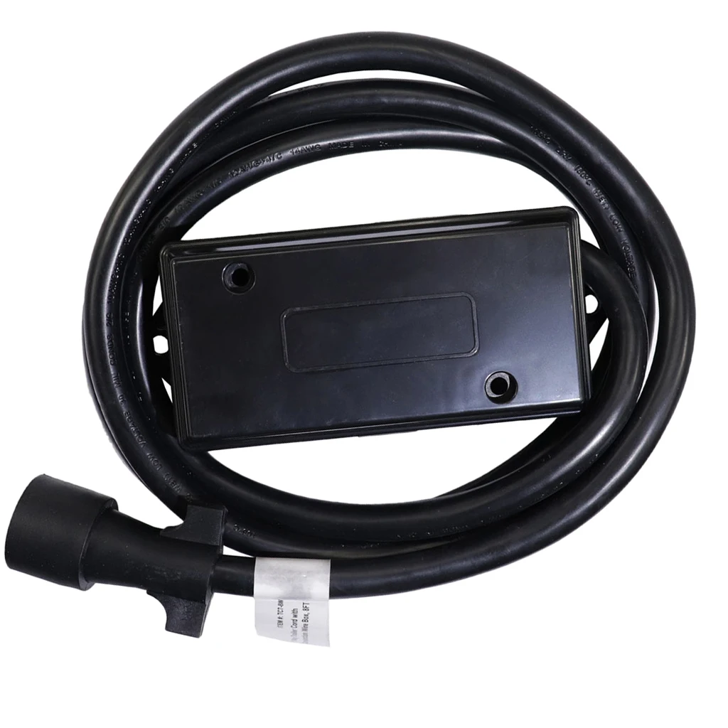 

7 Way Plug Inline Trailer Wiring Harness Cord 7 Way Trailer Cord JUNCTION BOX Connector Tools Boat Parts Accessories Black