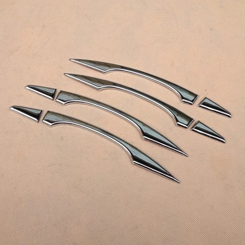 

Free Shipping High Quality ABS Chrome Door Handles Cover Door Handles Protect Door Handle Bowl Cover For 2014 Peugeot 408