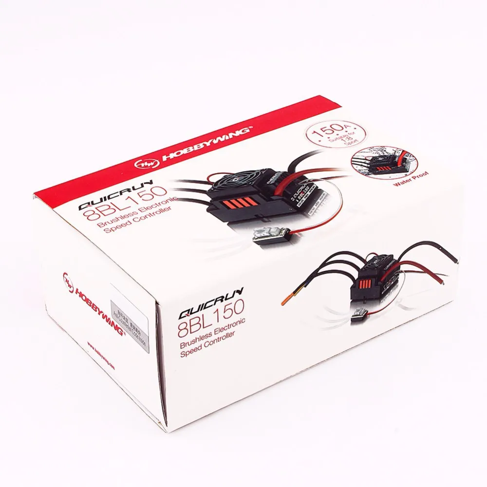 Оригинальный Hobbywing Quicrun 8BL150 бесщеточный водонепроницаемый бесsensorless 150A ESC со
