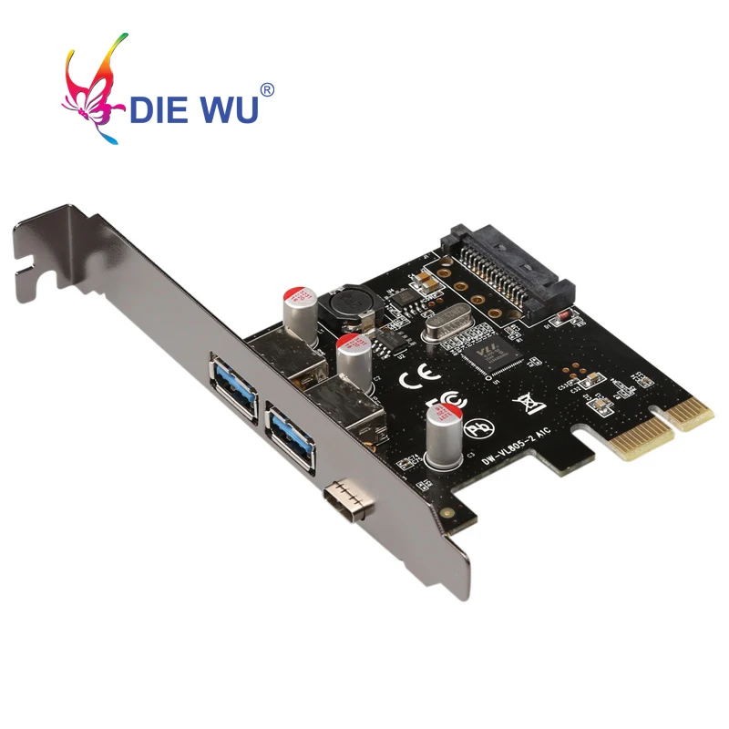 USB 3 1 Type C PCIe Плата расширения PCI e к и 2 A 0 адаптер Express Riser Card для настольного ПК