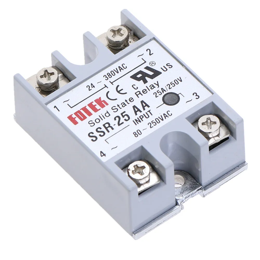 1 шт. SSR 25AA 25 AA твердотельный релейный модуль 80 250V AC вход 24 380VAC 25A|solid state relay|state relay