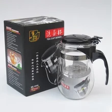 500 мл высококачественный термостойкий стеклянный чайник китайский чайный набор кунг-фу пуэр Чайник Кофе чайник из стекла удобный офисный чайник