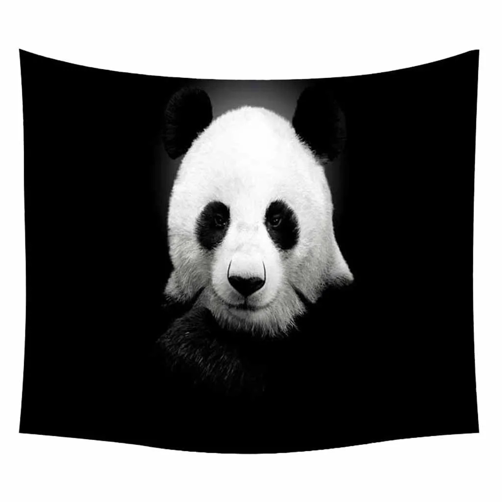Meng Pet Panda гобелен с героями мультфильмов черно-белое настенное украшение для дома