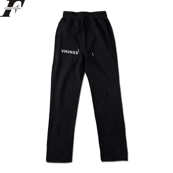 

LUCKYFRIDAY 2018 THE VIKINGS Loose Sweatpants Men/Women Streetwear Pants Cotton Trousers Casual Jogger Waist Skinny Warm Pants