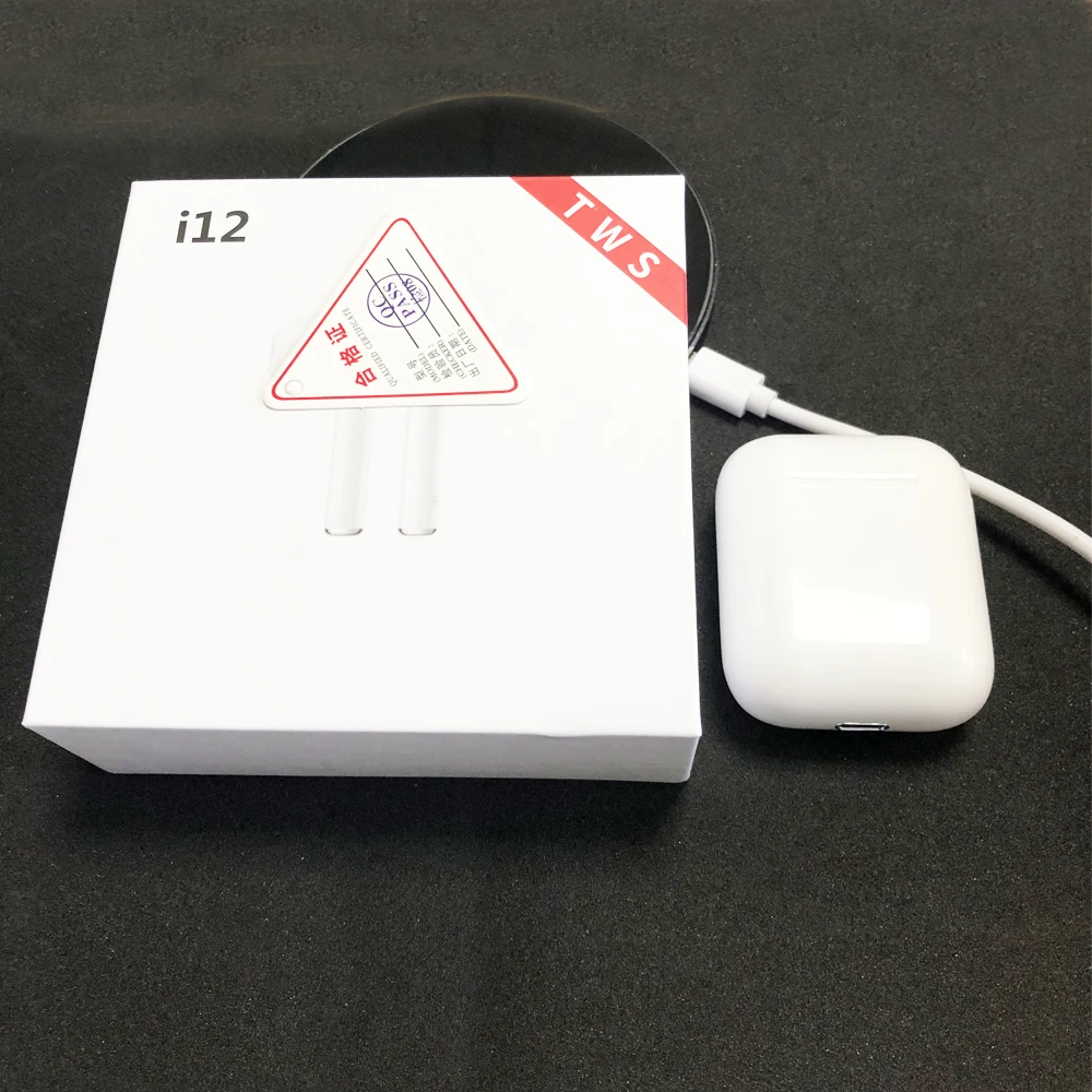 

Original i12 tws Bluetooth Earphone W1 Chip Wireless earphones Touch control Earbuds for Android IOS phone PK i10 i60 i1000 TWS