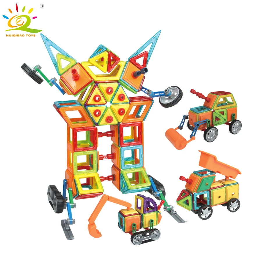 76pcs Magnetic Blocks Technic Plastic Building Blocks Enlighten Blocks Toys