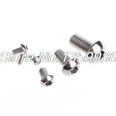 

30Pcs M6*25mm Stainless Steel Button Head Socket Cap Screws Thread M6 25mm Long
