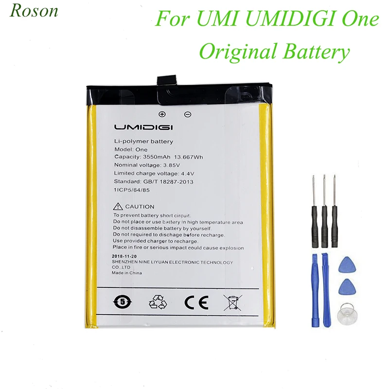 Аккумулятор Roson для UMI Umidigi One 3550 мАч 100% Новые запасные части аксессуары телефона