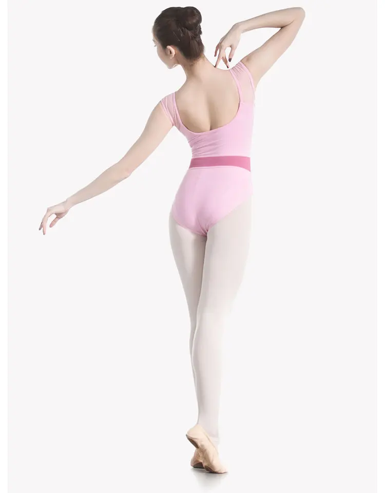 leotard women dance leotard mesh tank ballet leotard red belt gymnastics leotards adult dancewear swimsuit