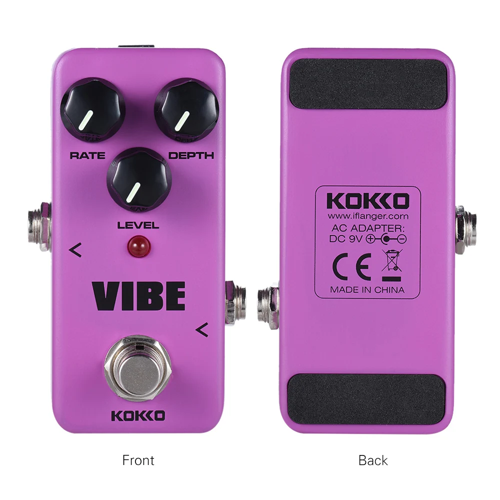 Педаль для гитары KOKKO VIBE аналоговый поворотный динамик педаль настоящий байпас