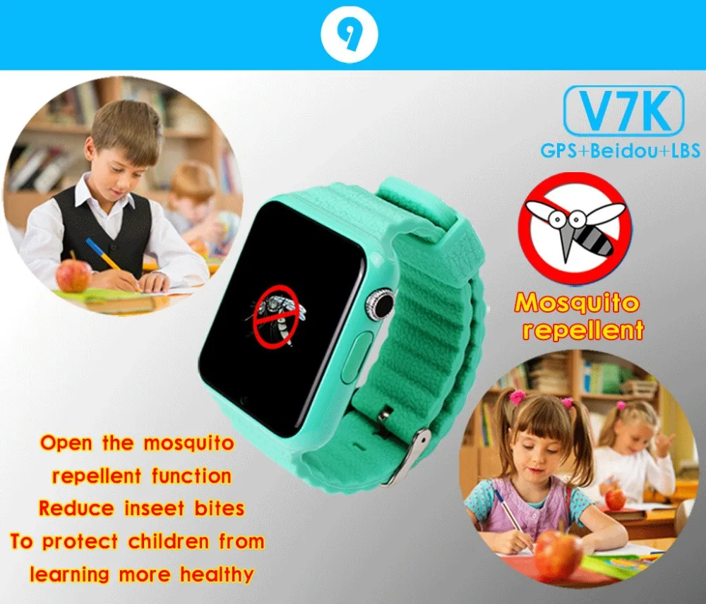 696 оригинальные V7K gps Bluetooth Смарт часы для детей мальчик девочка для Apple Android телефон Поддержка SIM/TF циферблат вызова и Push сообщения