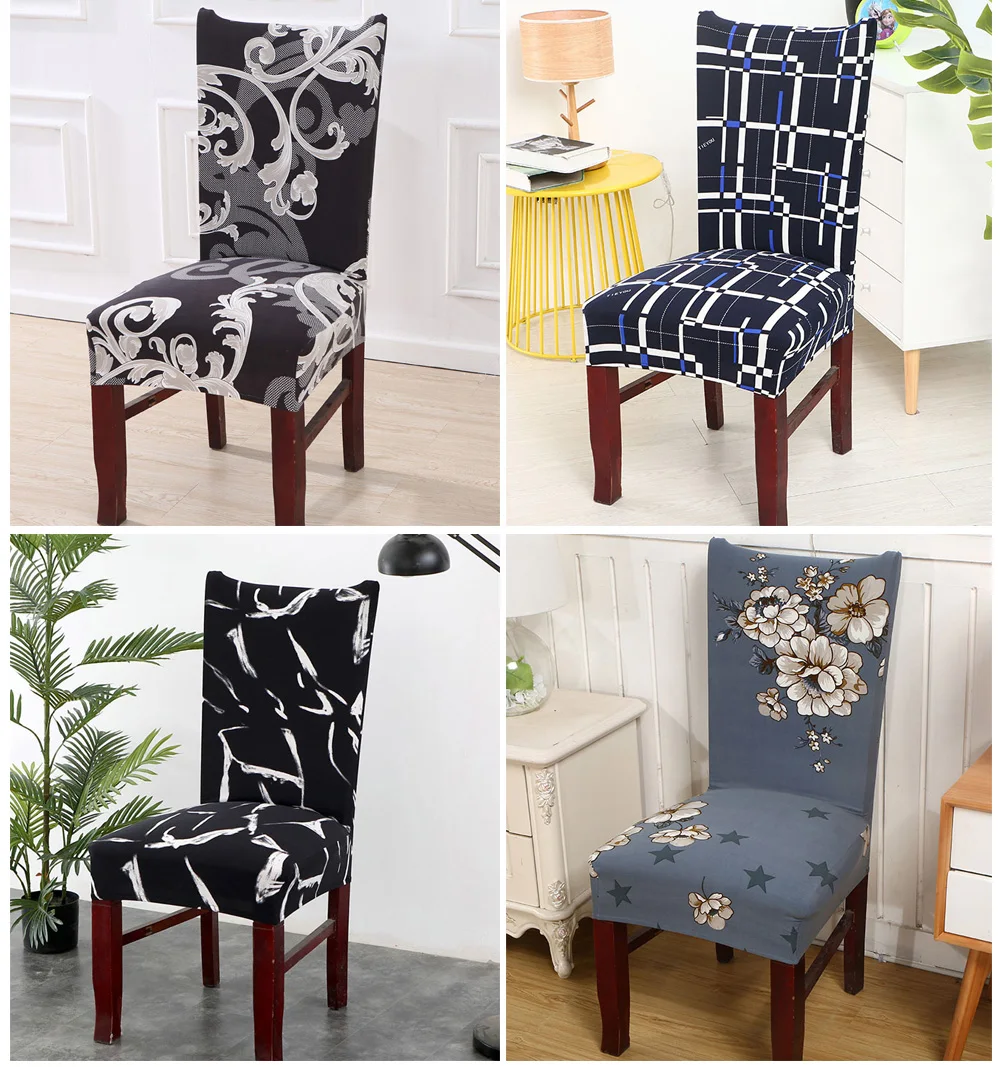 Stretch Chair Cover big elastic seat chair covers painting slipcovers Restaurant banquet hotel home decoration (8)