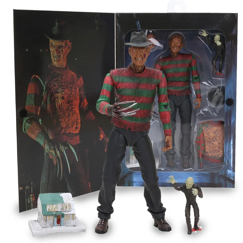 7 &quot18 см фильм NECA фигурка призрак на Elm Street Фредди Крюгер 30th ПВХ коллекционная