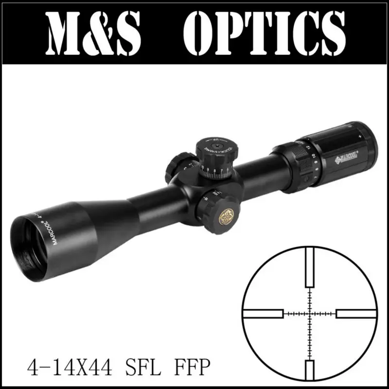 MARCOOL EVV 4-14X44 SFL FFP Under 7.62 Bullet Guns First Focus Plan Tactical Hunting Optics Sight Riflescopes Made In China