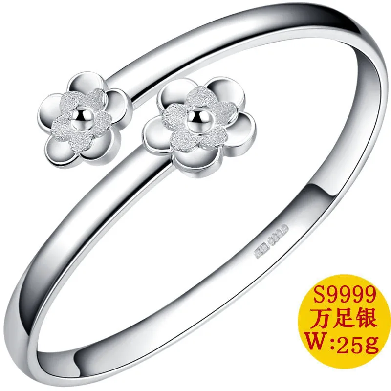 

2019 No Bracelet Femme Armbanden Voor Vrouwen Bracelet 999.9 Smooth Plum High-ranked Imperial Concubine Sterling Eternal Love