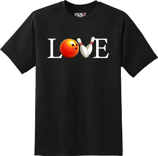 Best Offers Love Bowling Sports College Gift T Shirt New Graphic Tee