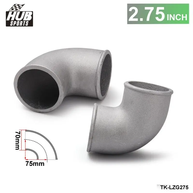 2.5/" Cast Aluminum 90 Degree Elbow Pipe Turbo Intercooler Polished
