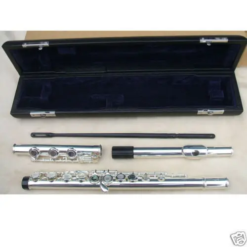 17 opened holes flute c key silver platedin Flute from Sports & Entertainment on