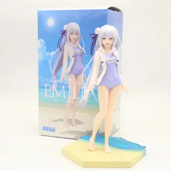 

Anime Re:Life in a different world from zero Emilia Sexy Swimsuit Ver. PVC Action Figures Anime Figure Collectible Model Toys