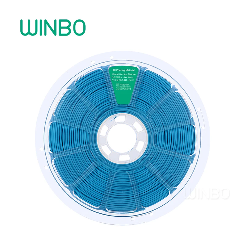 

3D Printer PLA filament 3mm 3kg BLUE Winbo 3D plastic filament Eco-friendly Food grade 3D printing material Free Shipping