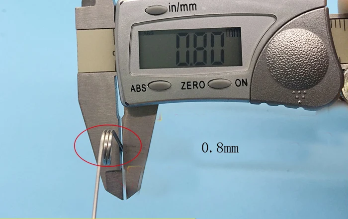 90 градусов пружина 0,8 мм провода Диаметр* 7,4 мм внешний Диаметр 304 Нержавеющая сталь крутильных весна