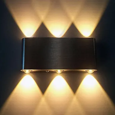 

6W Modern Aluminum Led Wall lamp Light with Scattering Light Sci-fi Design 90-240v