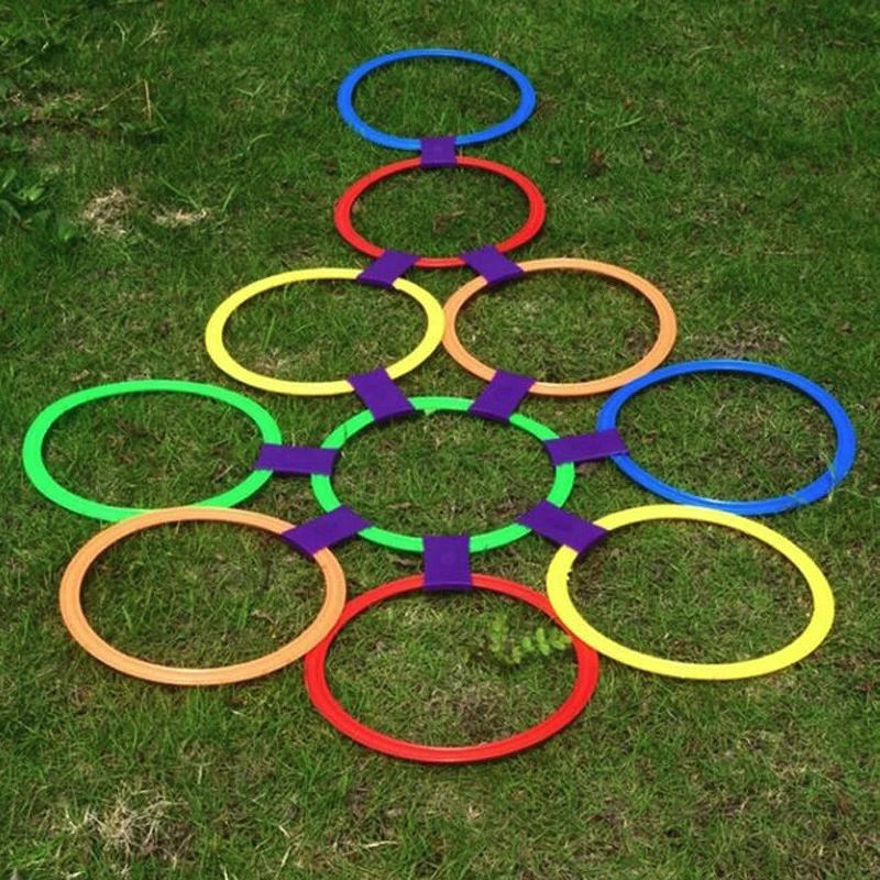 Kids Outdoor Jumping Ring Games with Friends Sport Toy Hopscotch Jump