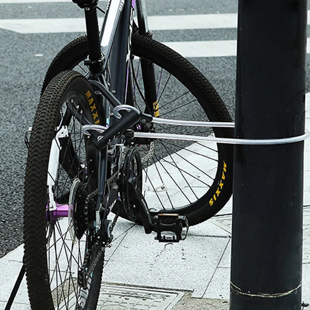 Велосипедный Замок Черный Белый 14,5x7 см u-тип стальной кабельный замок мотоциклетный велосипед электрический велосипед Противоугонный замок велосипедные аксессуары