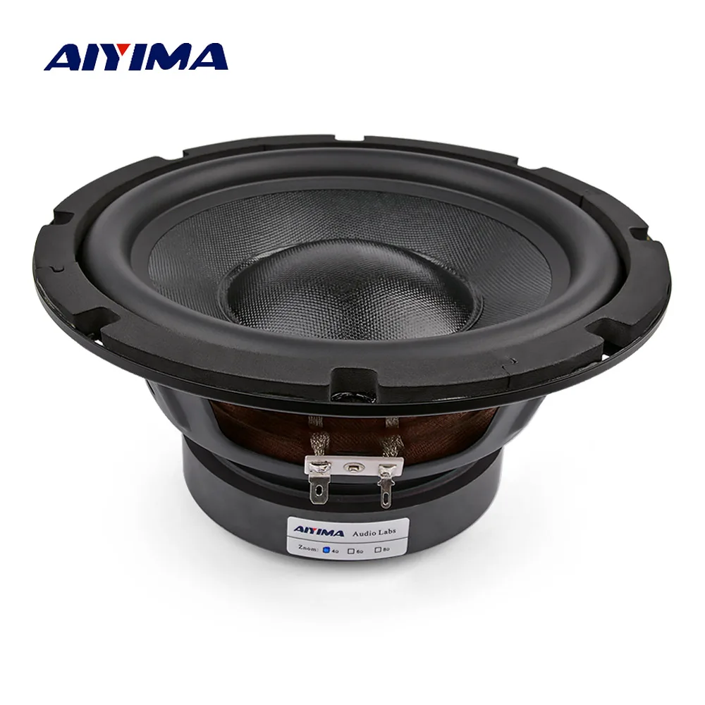 AIYIMA 8 дюймовый сабвуфер динамики 4 Ом 150 Вт высокомощный Hifi Громкоговоритель Ses