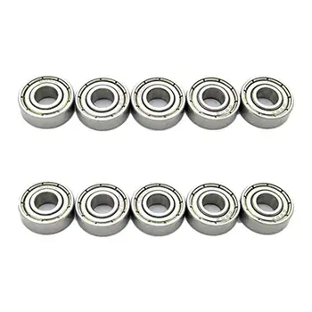 

6x15x5 mm Skateboard Bearings Steel Miniature Deep Groove Ball Bearing 696Z 696ZZ for Model Pack of 10