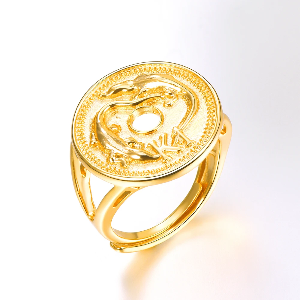 Antique Gold Finish Ring 7097-1 - Dazzles Jewellery – Dazzles Fashion and  Costume Jewellery