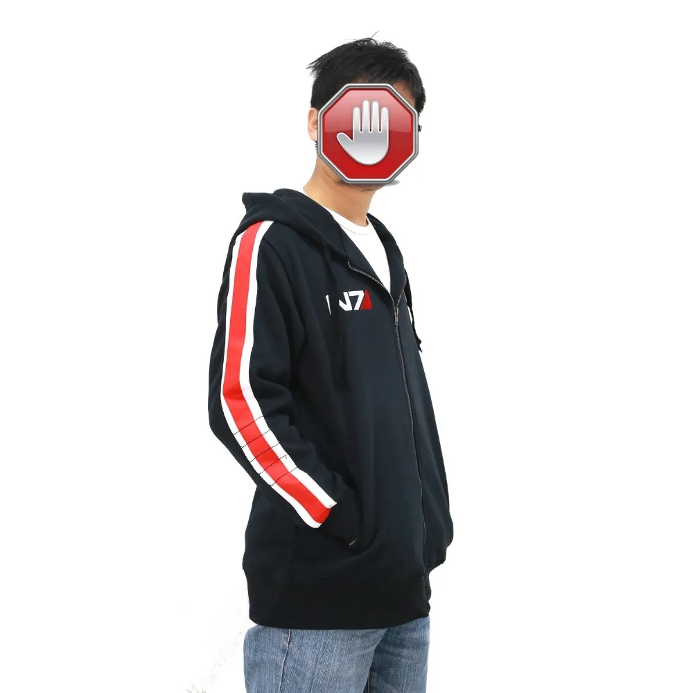 Sale Coslive Halloweem Autumn Costume Mass Effect Sale N7 Hoodie Black Costumes Anime Cosplay Gents Sweatshirt Unisex Cloth 11