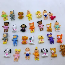 100 adet/grup çok sevimli lahana yama bebek mini karikatür pvc oyuncak çocuklar için rastgele karışık bebek 2-3cm oyuncak çocuk için