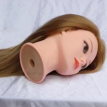 

Best Quality Hairdressing Hair Doll Head Training Heads 24'' Mannequin Head With Long Hair Hot Sale Hair Practice Head On Sale
