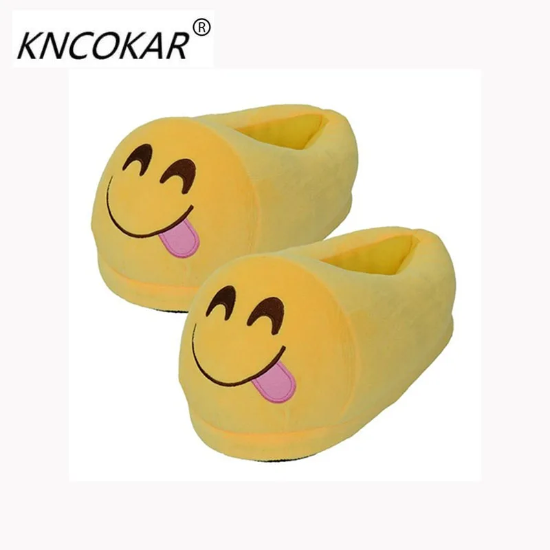 

KNCOKAR Slippers Cartoon Sweet Warm Plush Slipper Men Women Slippers Spring/Autumn/Winter House Shoes 17 Styles Ulrica yellow