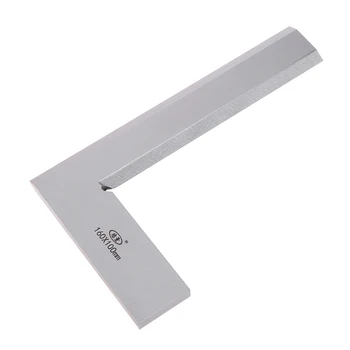 

ANENG Silver Tone 160x100mm Try Square Ruler Bladed 90 degree Angle L Shaped Measurer