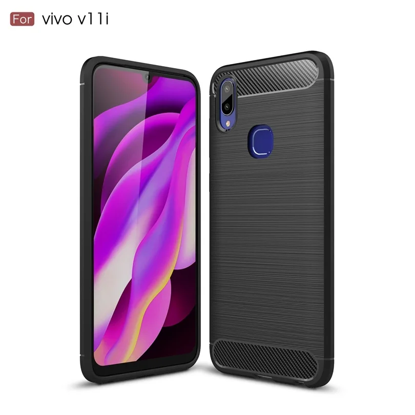 ДЛЯ VIVO V11i / VIVOV11i чехол матовый тонкий Прочный противоударный мягкий резиновый
