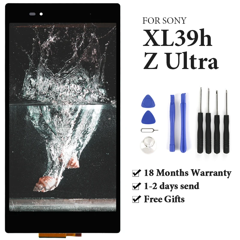 

For Sony Xperia Xl39h LCD Display With Touch Screen With Frame Assembly Replacement For Sony Xperia Z Ultra LCD C6833 C6802