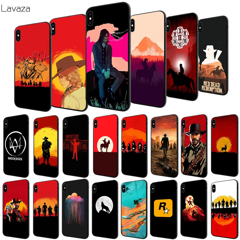 Lavaza Red Dead Soft Case for Apple iPhone 6 6S 7 8 Plus 5 5S SE X XS MAX XR TPU Cover |